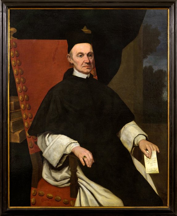 Scuola di Bergamo (XVII) - Ritratto del Padre Abate Celestino Ragazzoni