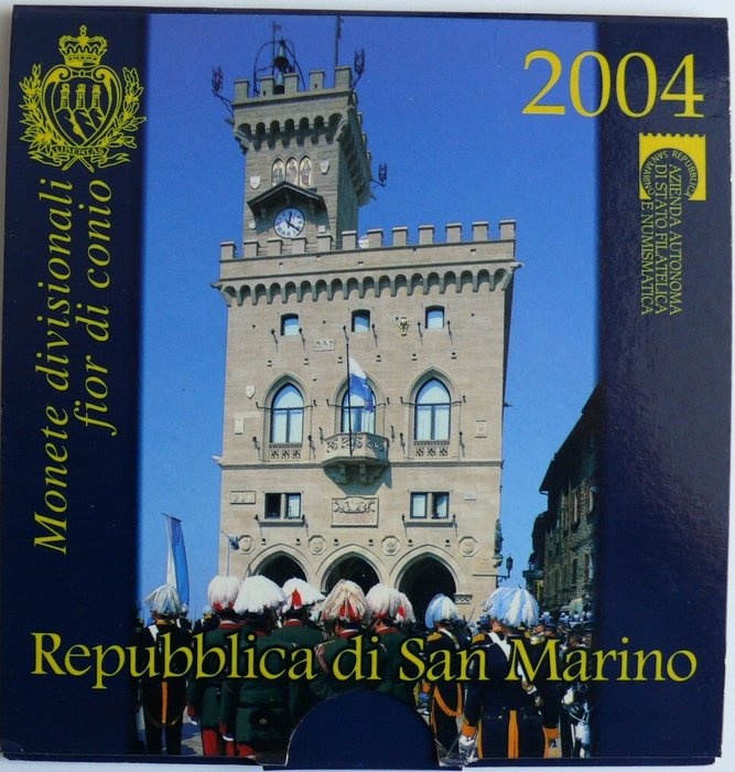 San Marino. Year Set (FDC) 2004 (incl. 5 euro silver)  (Ingen mindstepris)