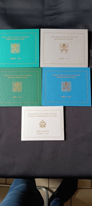 Vatikanstaten 2 Euro Year set 2010/2020 (5 sets)