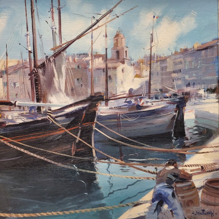 Gabriel Dechamps (1919–2011) - Saint Tropez