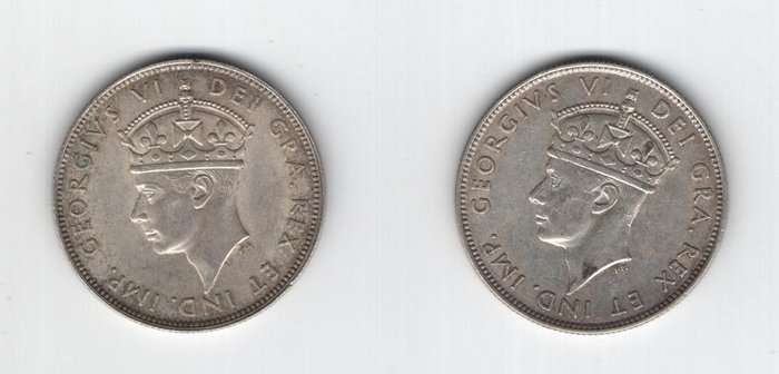 Cypern. Georg 5. af Storbritannien (1910-1936). A Lot of 4x Silver Cypriot Coins, 18 Piastres  9 Piastres 1938, 1940  (Ingen mindstepris)