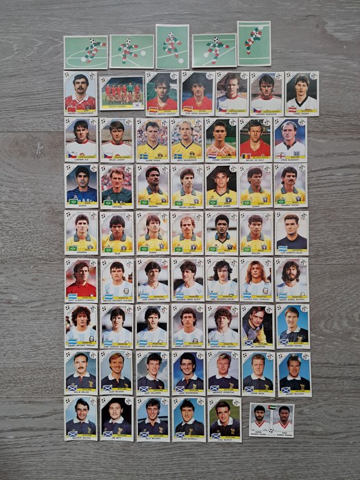 Panini - World Cup Italia 90 - All different - 60 Loose stickers