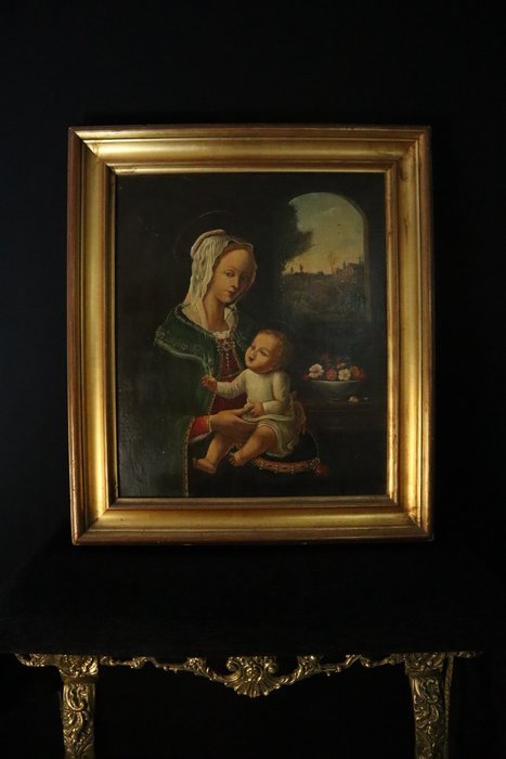 Italian school (XIX) - Madonna con Bambino