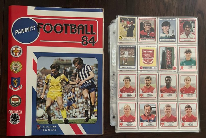 Panini - Football 84 UK - 1 Empty album + complete loose sticker set