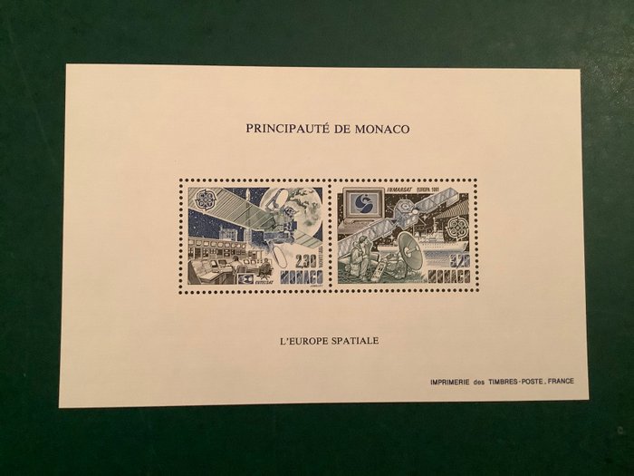 Monaco 1991 - Blokspecial Europa CEPT - L'Europe Spatiale - Yvert bloc speciale 14