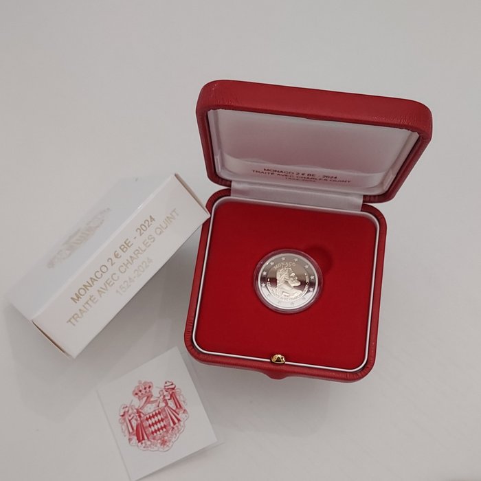 Monaco. 2 Euro 2024 "500 Ans du Traité de Burgos - Charles Quint" Proof