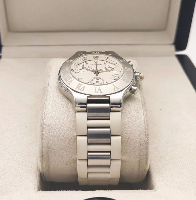 Cartier - 21 Chronoscaph Chronograph Quartz - W10184U2 (2424) - Unisex - 2010-2020