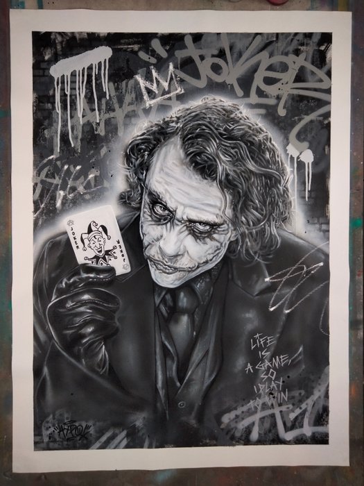 Hipo (1988) - Hipo X Joker X Heath Ledger - Life Is a game, so i play to win (Original artwork)