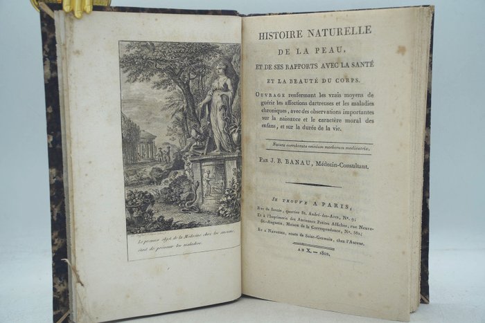 JB Banau - Histoire naturelle de la peau et de ses rapports avec la santé et la beauté du corps - 1802