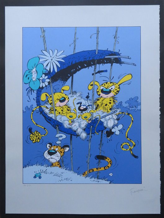 Franquin, André - 1 Silkscreen - Marsupilami - Le Nid des marsupilamis - 1994