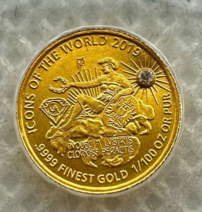 Rwanda 10 Amafranga 2019 Icons of the World - Venus 1/100 Oz (999) (incldiamante)  (Ingen mindstepris)