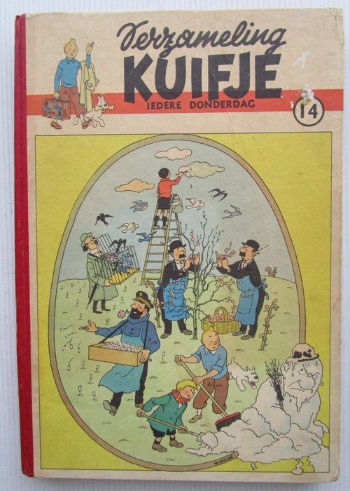 Kuifje (magazine) - Kuifje bundel 14 - Vlaams - 1 Album - Første udgave - 1951