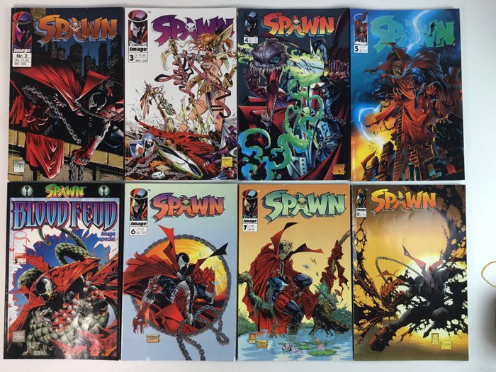 Spawn, Bloodfeud, Angela, Violator - 28 Comic collection - Første udgave - 1992/1996