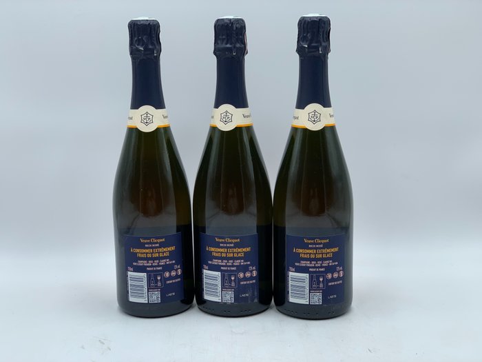 Veuve Clicquot, Rich On Ice - Champagne Rosé - 3 Flasker (0,75 L)