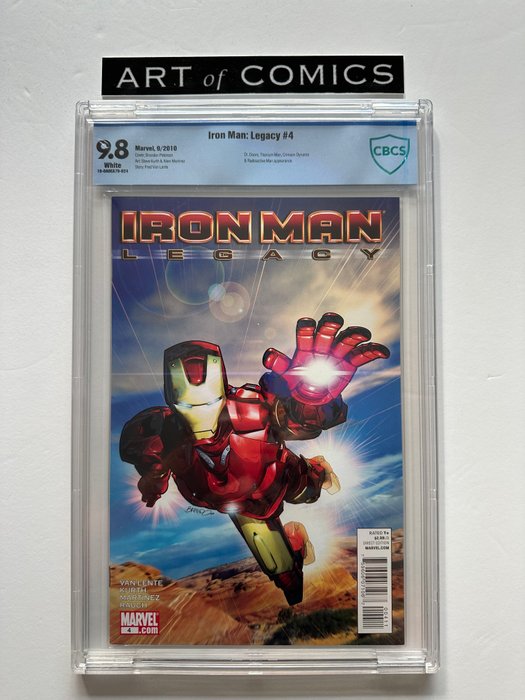 Iron Man: Legacy #6 - CBCS Graded 9.8 - Extremely High Grade! - White Pages! - 1 Graded comic - Første udgave - 2010