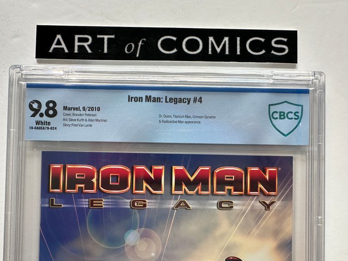 Iron Man: Legacy #6 - CBCS Graded 9.8 - Extremely High Grade! - White Pages! - 1 Graded comic - Første udgave - 2010