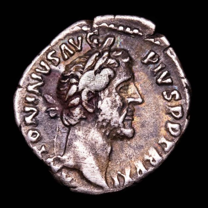 Romarriket. Antoninus Pius (138-161.. Denarius Rome, AD 147-148.  PRIMI DECEN NALES COS IIII  (Ingen mindstepris)