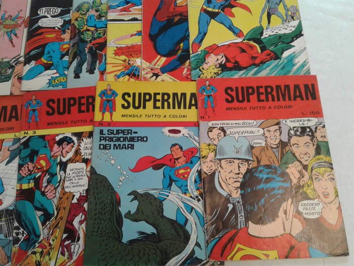 Superman 1/11 completa - 1° serie williams - 1 Comic collection - Første udgave - 1971