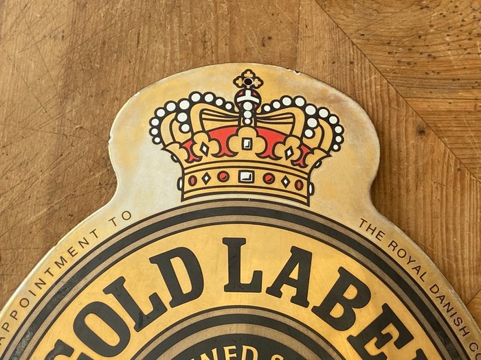 Tuborg « Gold Label De Luxe Beer » - Plakette - Emalje