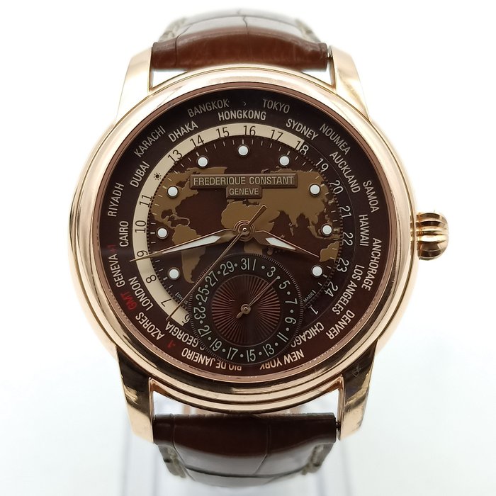 Frédérique Constant - Worldtimer manufacture - FC-718X4H4/6 / 3283512 - Mænd - 2011-nu