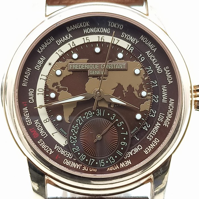 Frédérique Constant - Worldtimer manufacture - FC-718X4H4/6 / 3283512 - Mænd - 2011-nu