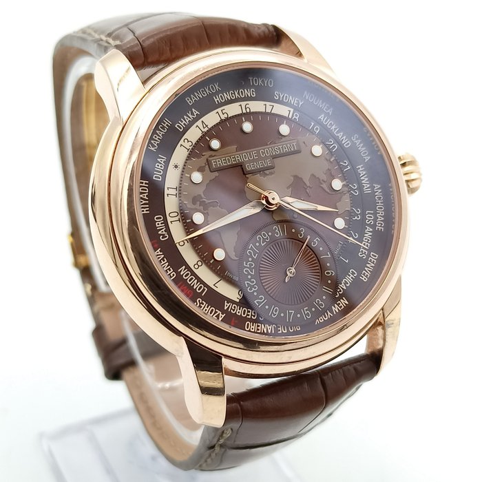 Frédérique Constant - Worldtimer manufacture - FC-718X4H4/6 / 3283512 - Mænd - 2011-nu