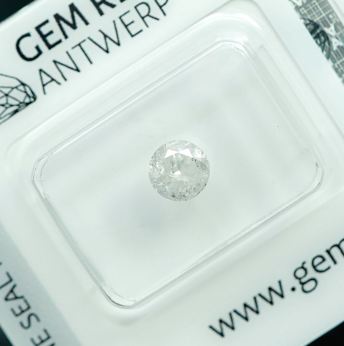 Ingen mindstepris - 1 pcs Diamant  (Natur)  - 0.72 ct - G - I3 - Gem Report Antwerp (GRA)