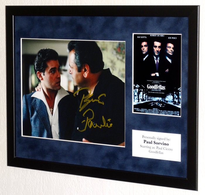 Goodfellas - Paul Sorvino † (Paul Cicero) Premium Framed signed + Certificate of Authenticity