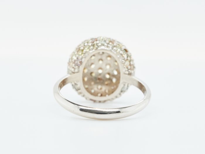 Ingen mindstepris - Ring 14 kt. -  2.12ct. tw. Diamant (Naturfarvet)