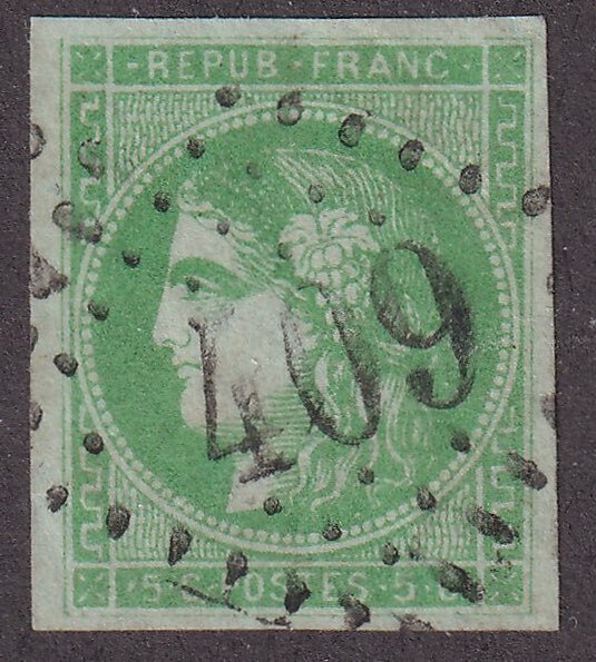 Frankrig  - 5c grøn - TB - Yvert n°42B