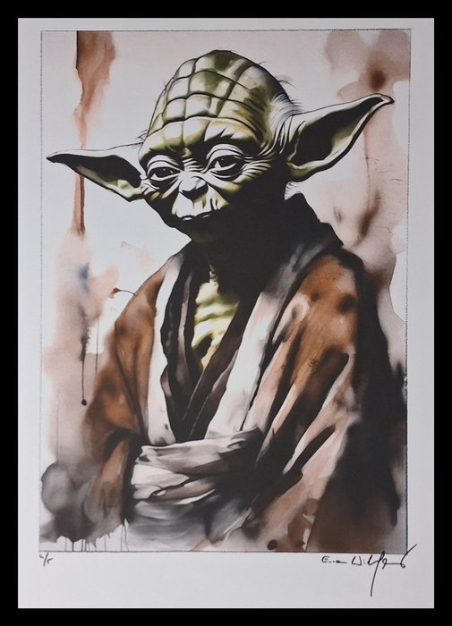 Yoda - watercolor edition by Emma Wildfang - Large size