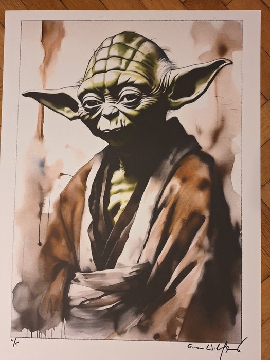 Yoda - watercolor edition by Emma Wildfang - Large size