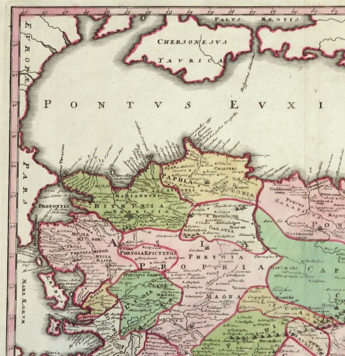 Europa - Tyrkiet, Cyrpus; C. Weigel - Asiae Peninsula sive Asia intra Taurum - 1720