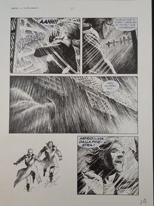 Torricelli, Marco - 1 Original page - Dampyr - Il Conte Magnus - 2001