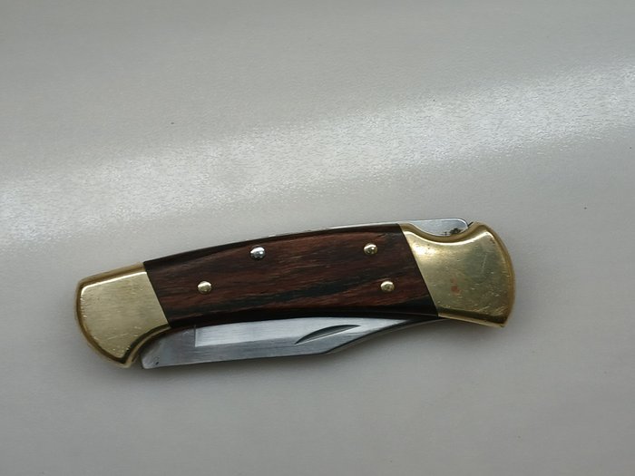 Buck - Buck - Bordkniv - 112C - Forgyldt messing - Bukkekniv USA 1960