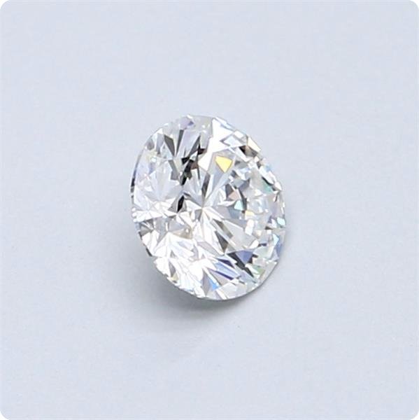 1 pcs Diamant  (Natur)  - 0.39 ct - Rund - D (farveløs) - VVS2 - Gemological Institute of America (GIA)