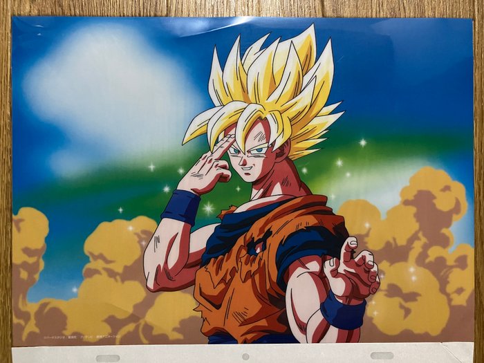 Akira Toriyama - 4 Officielle replikaer af animationscel og sketch - Dragon Ball