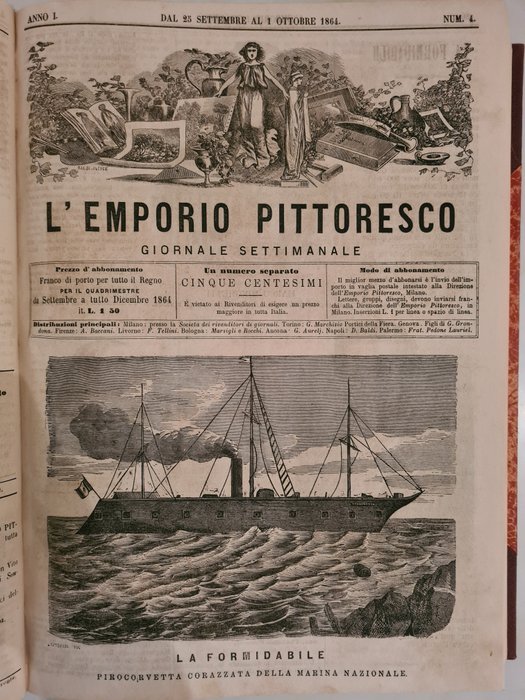 Emporio Pittoresco - Illustrazione Universale. Settimanale, da Anno 1 n. 1 (4 settembre 1864) al - 1864-1876