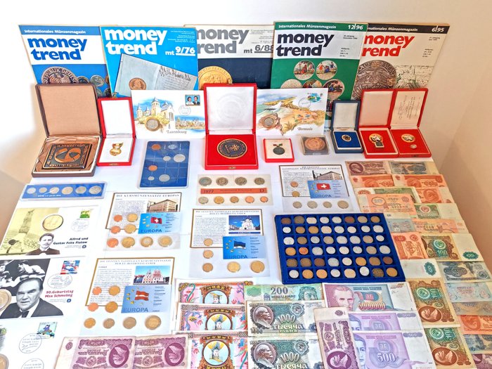 Verden. Extensive Collection of Coins/Banknotes/Sets/Millitary/Memoriable/Etc. 200 pieces  (Ingen mindstepris)