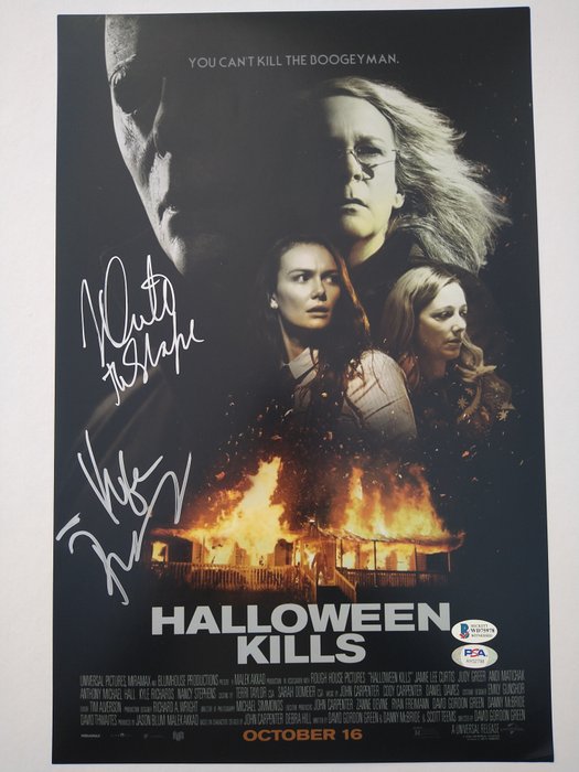 Halloween Kills - Nick Castle "Michael Myers" + Kyle Richards "Lindsey Wallace" - Autograph Photo with Double COA