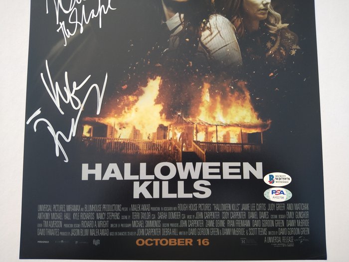 Halloween Kills - Nick Castle "Michael Myers" + Kyle Richards "Lindsey Wallace" - Autograph Photo with Double COA