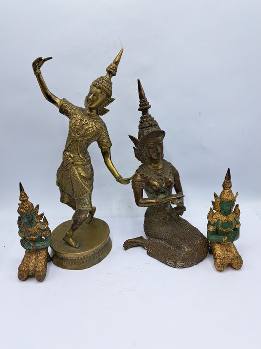 Tempeldanser/Muzikant/Wachter - Statue - Thailand