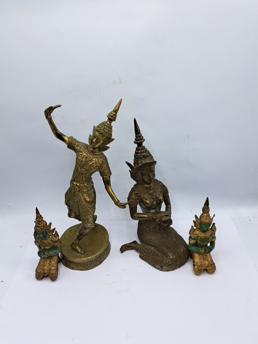 Tempeldanser/Muzikant/Wachter - Statue - Thailand