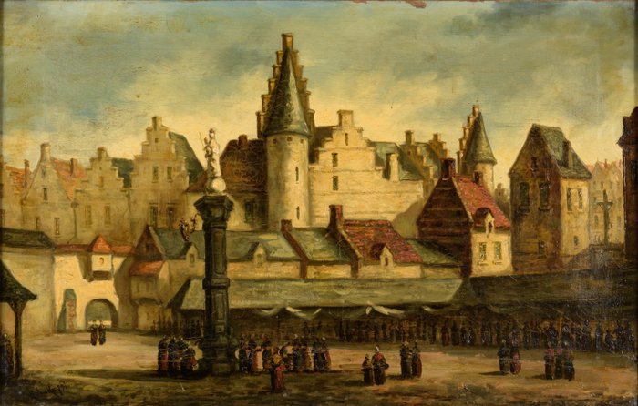 Joseph Leopold Ratinckx (1860-1937) - Oude Vismarkt