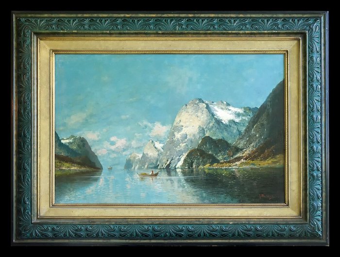 Johann Jungblut (1860-1912) - Norwegischer Fjord