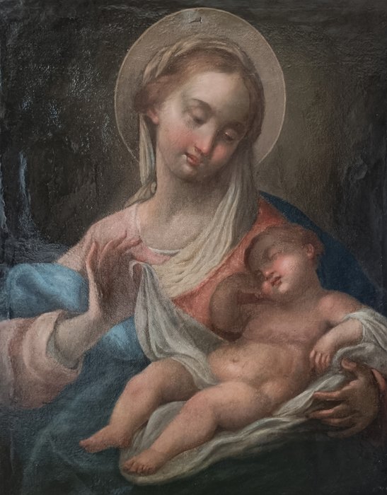 Italiensk skole (XVIII) - Madonna col Bambino