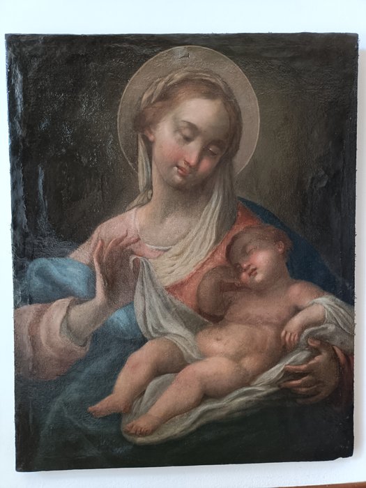 Italiensk skole (XVIII) - Madonna col Bambino