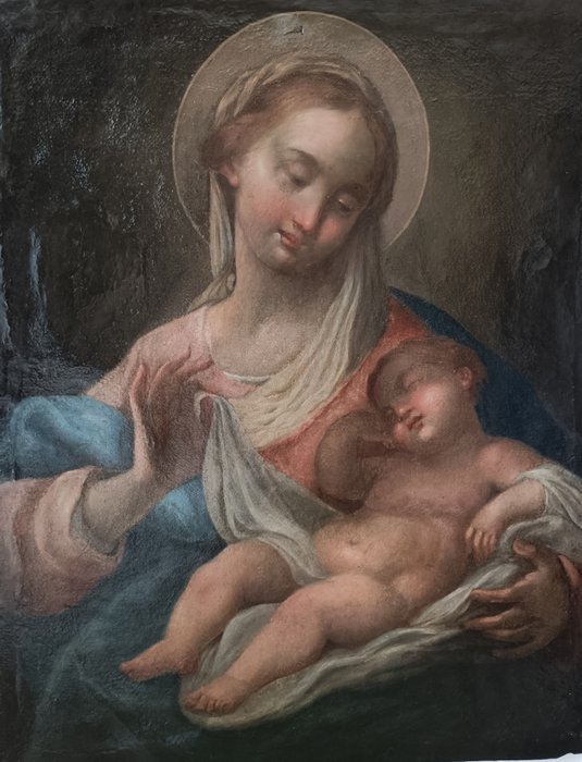 Italiensk skole (XVIII) - Madonna col Bambino