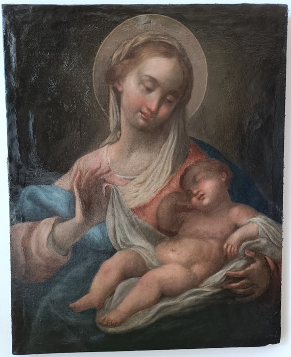 Italiensk skole (XVIII) - Madonna col Bambino