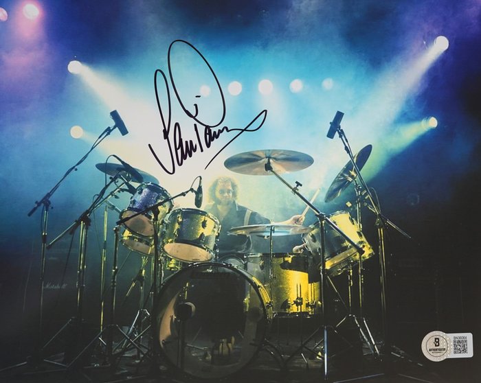 Deep Purple, Ian Paice - Autograf, foto med Beckett COA